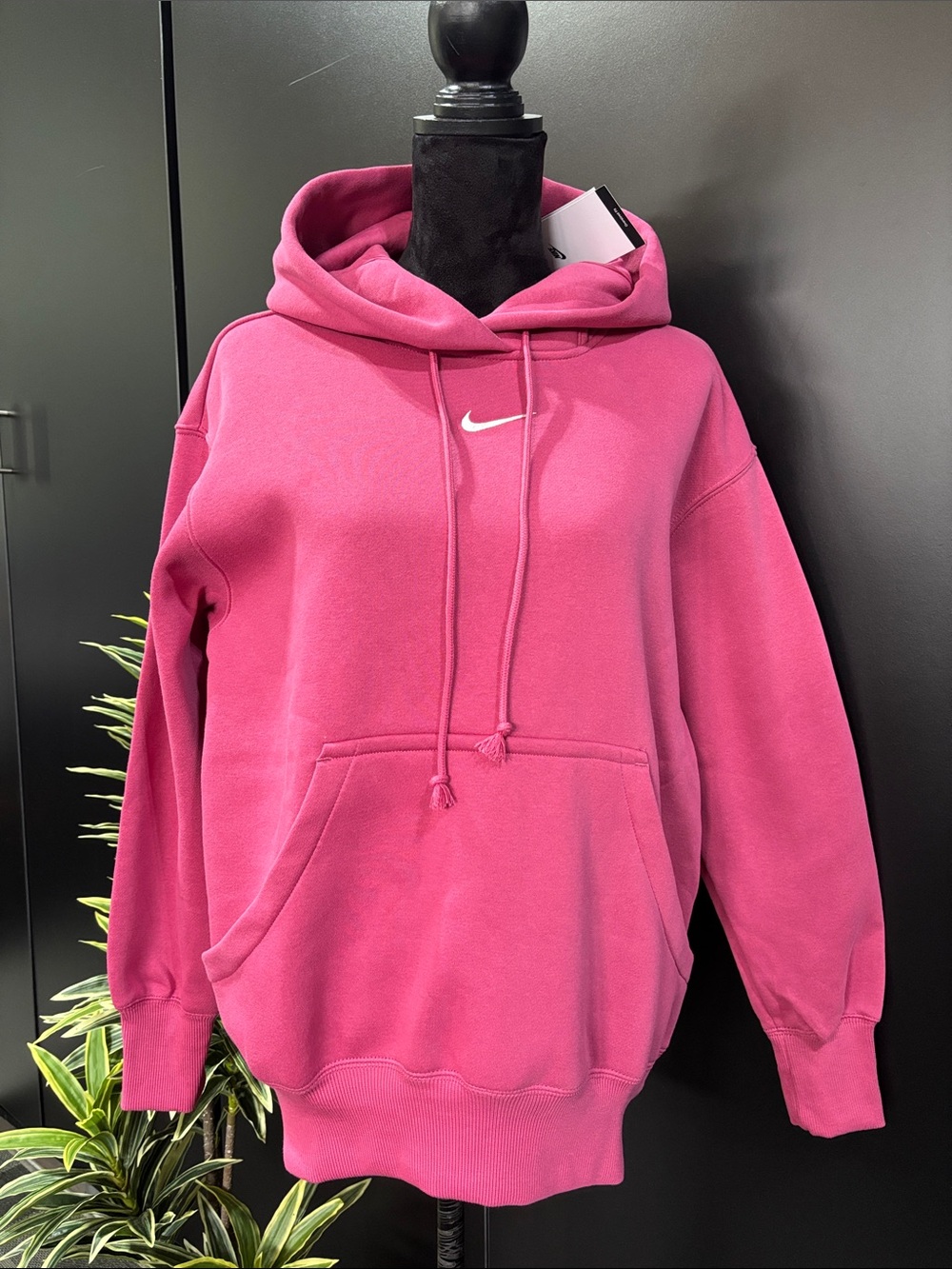 Nike Oversized Fit Hoodie Fleece lined, pullover, logo,rib knit cuffs/waist,warm